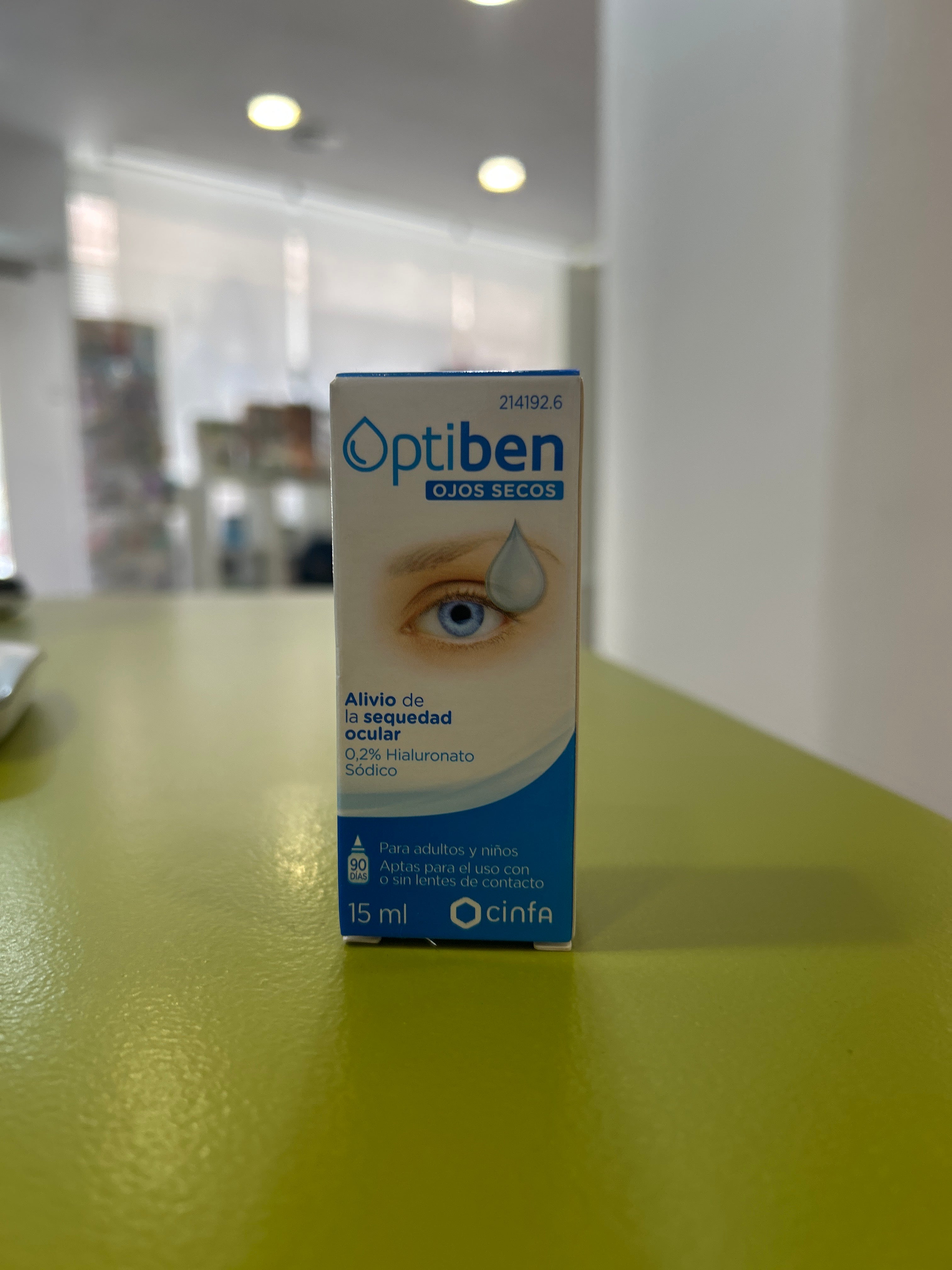 OPTIBEN OJOS SECOS GOTAS 1 FRASCO 15 ML