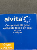 ALVITA GASA TEJIDO SIN TEJER 10CM X 20CM 25 SOBR