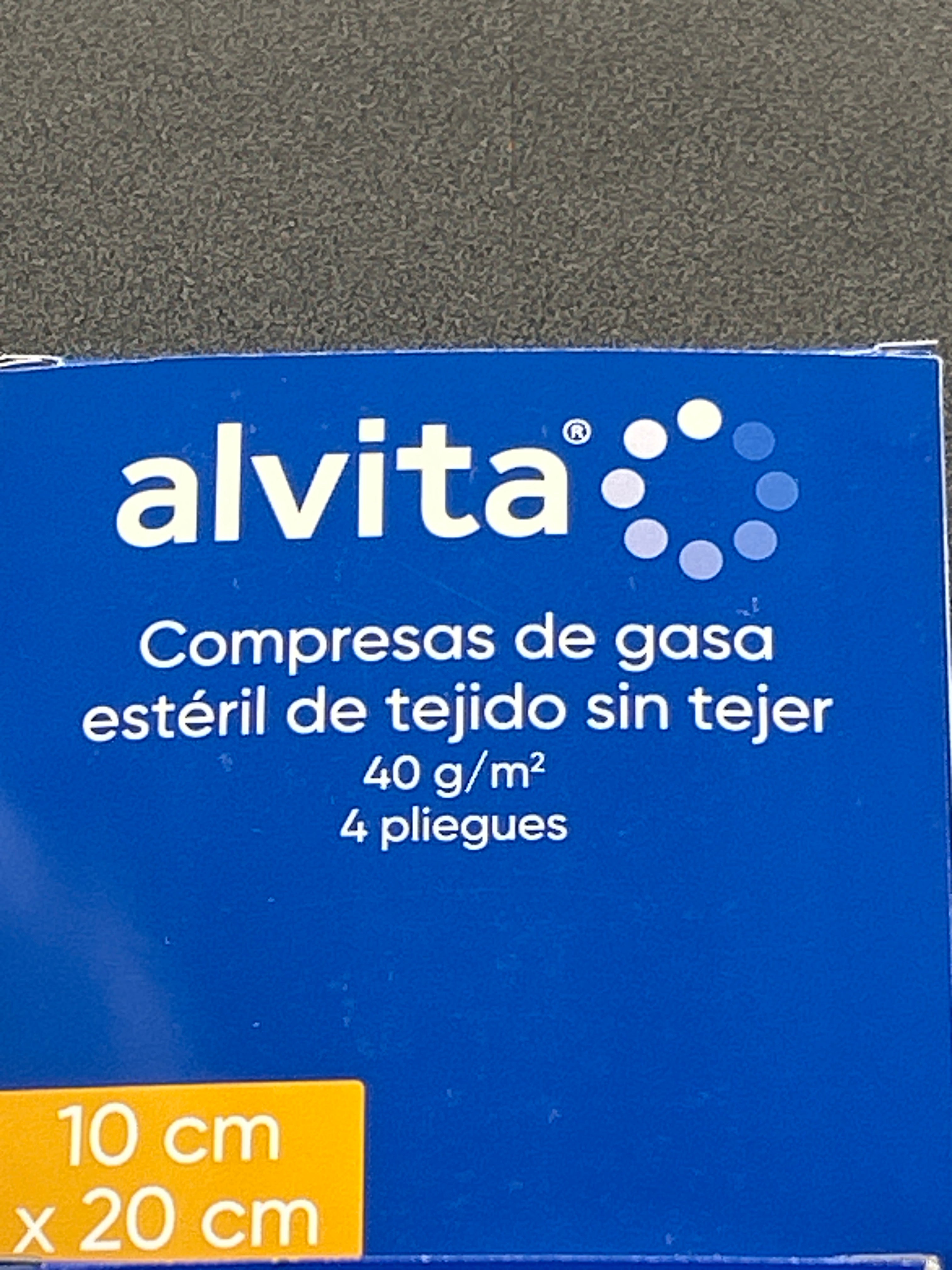 ALVITA GASA TEJIDO SIN TEJER 10CM X 20CM 25 SOBR
