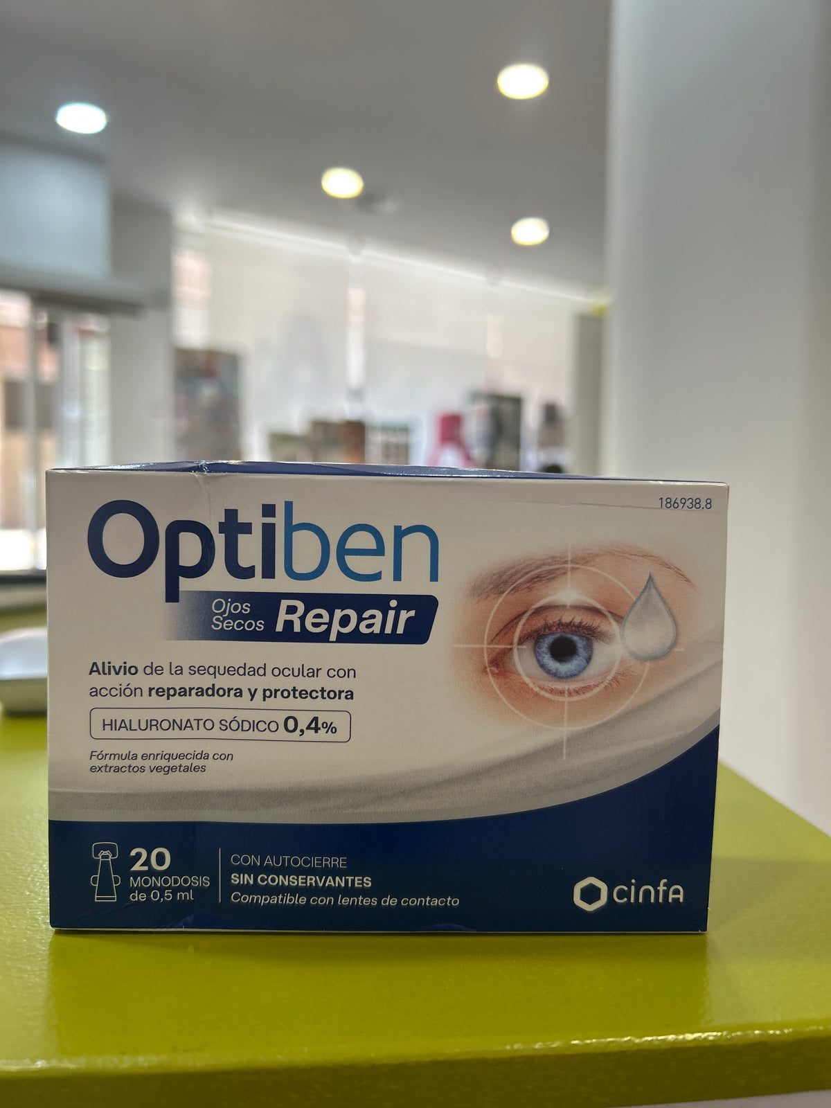 OPTIBEN OJOS SECOS REPAIR 20 MONODOSIS 0,5 ML