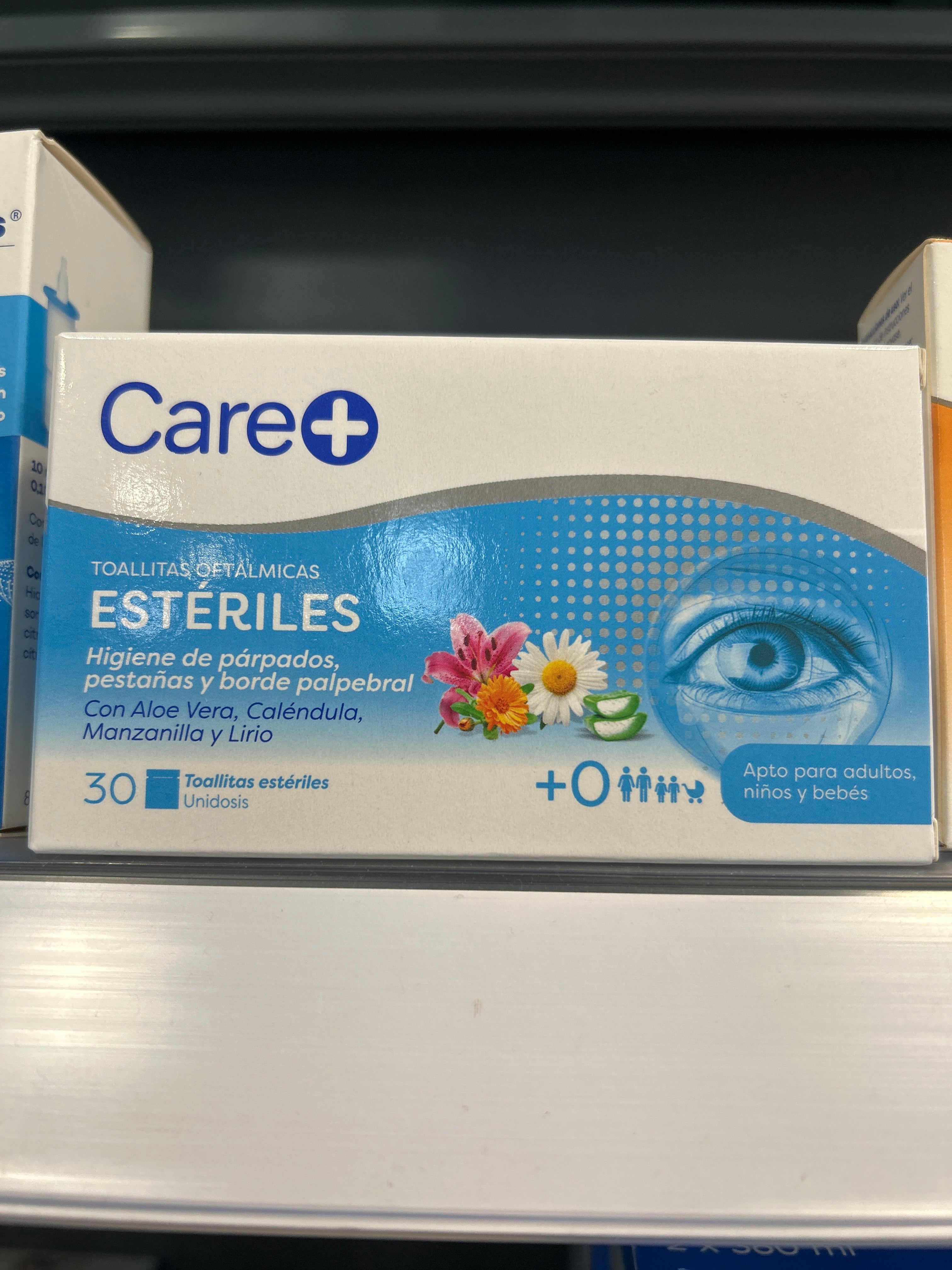 CARE+ TOALLITAS OFTALMICAS ESTERILES 30U
