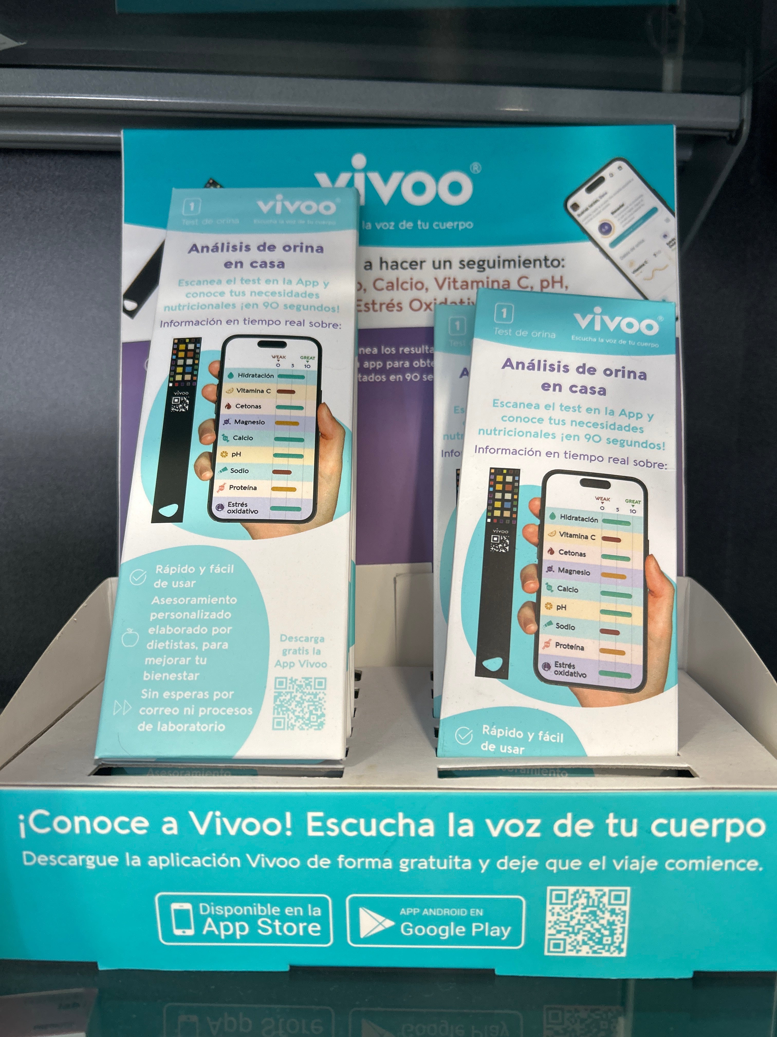 VIVOO TEST ORINA H20,VIT C, MG,CA,PH,NA,PROT,OXID,CET