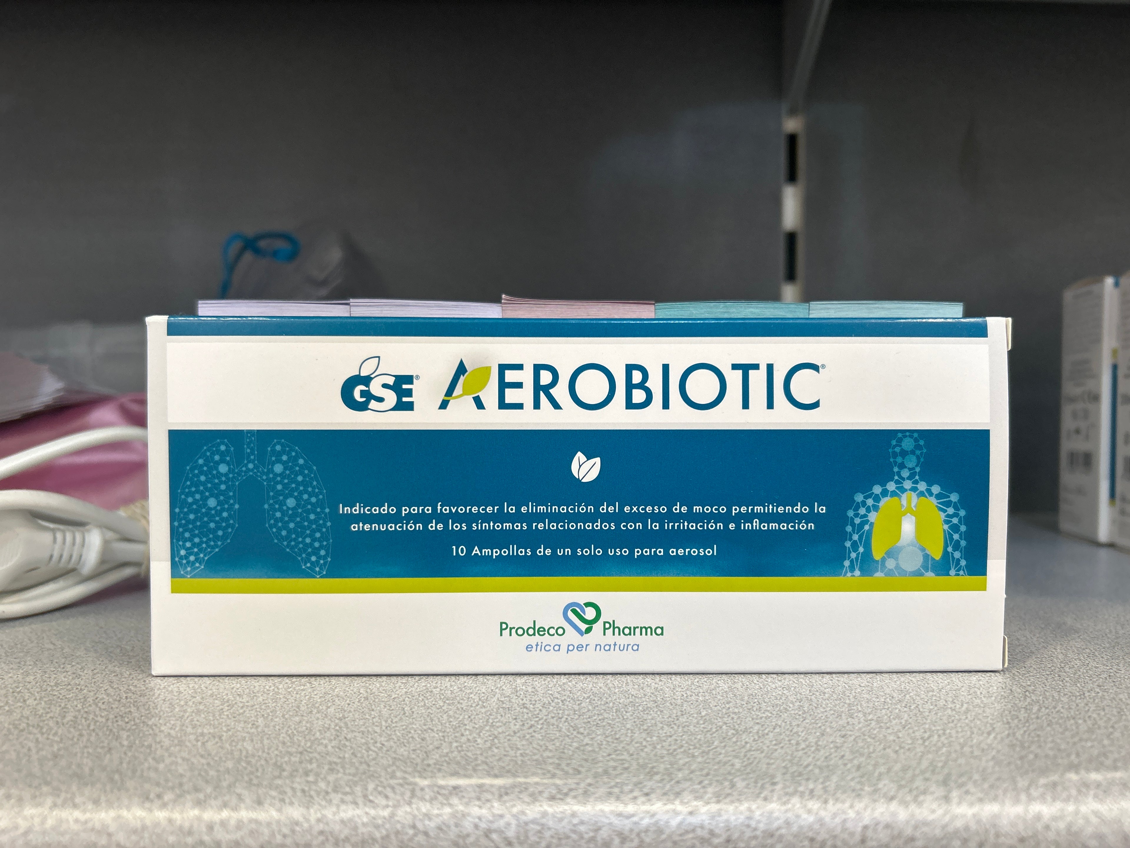 GSE RESP.AEROBIOTIC 10U AMPOLLAS AERONEVULIZADOR 5ML