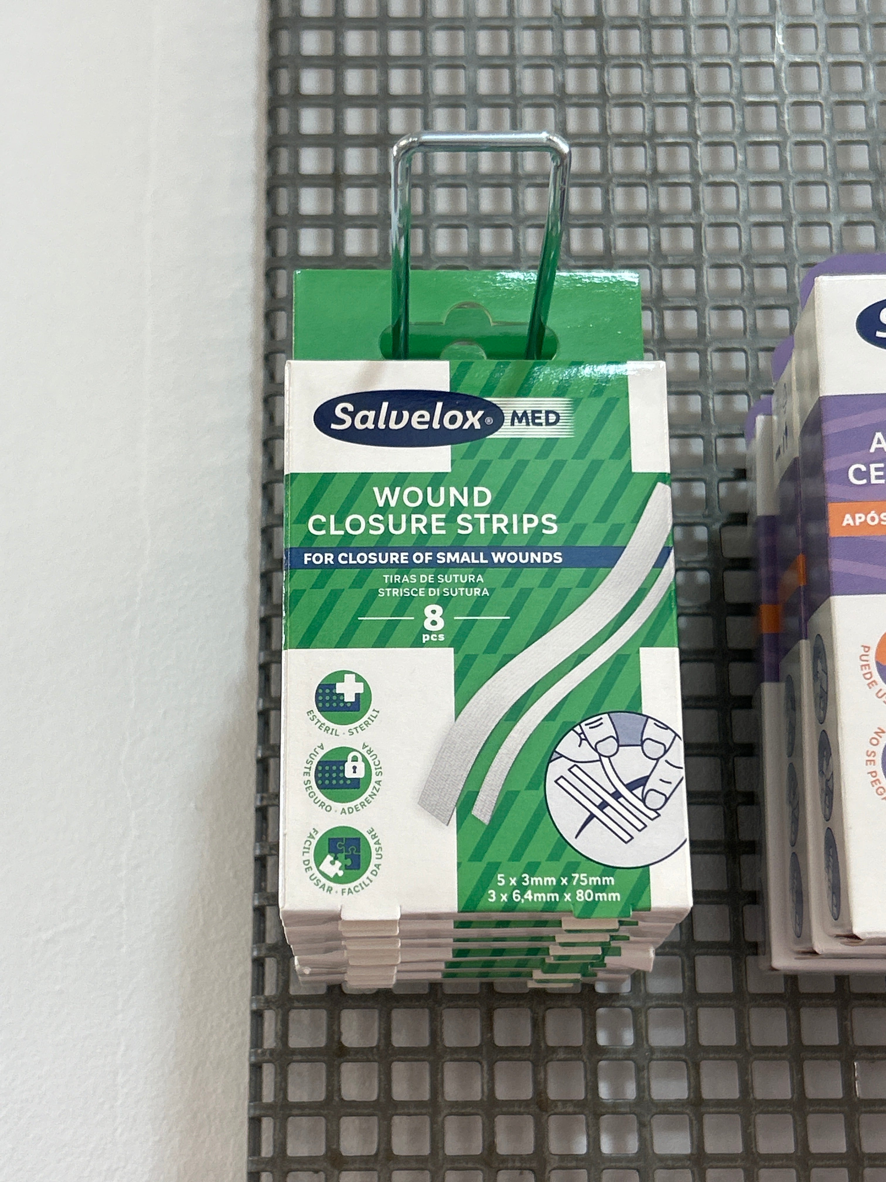 SALVELOX STRIPS 8U PUNTOS SUTURA