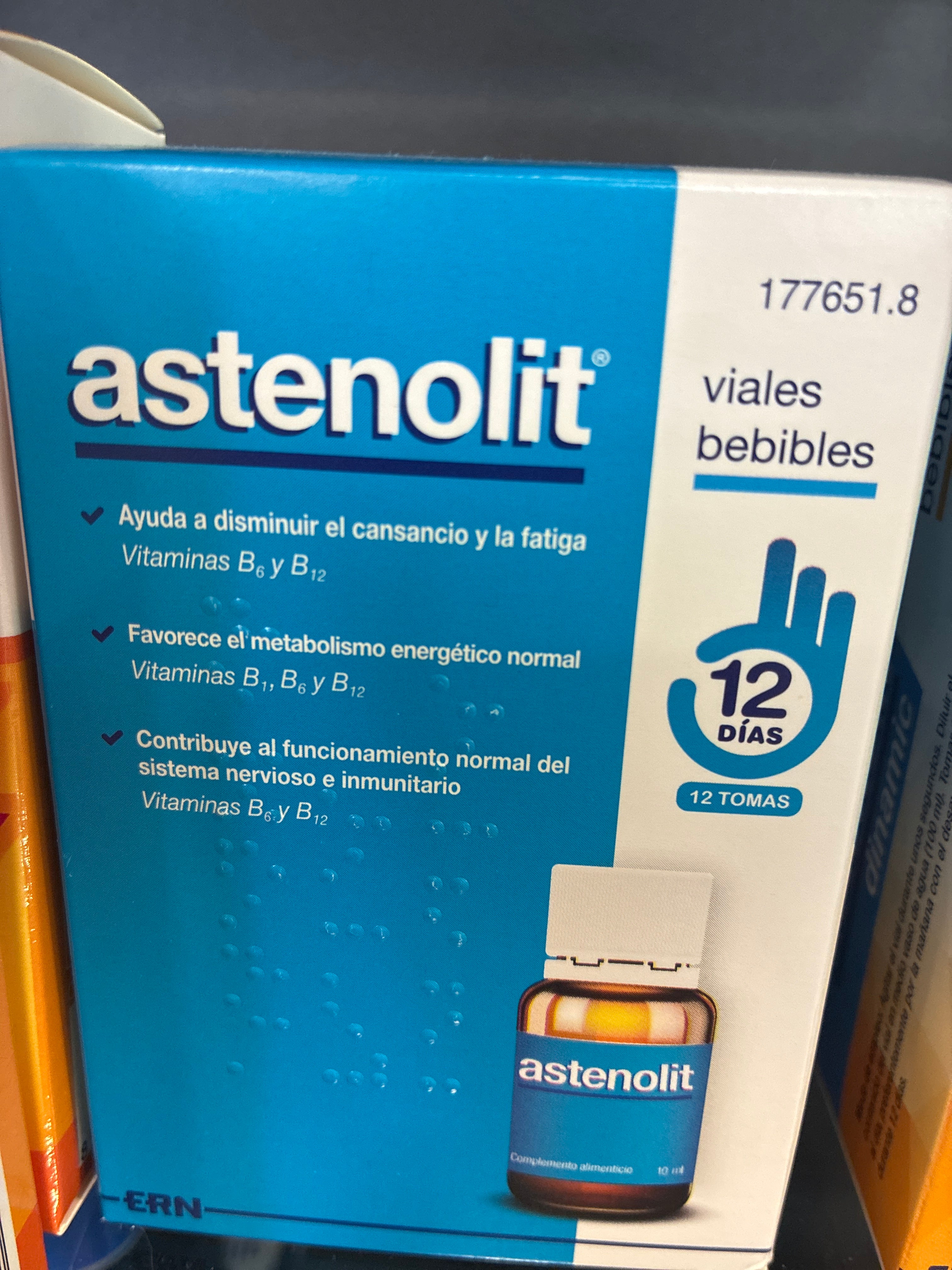 ASTENOLIT 12 VIALES BEBIBLES 10 ML