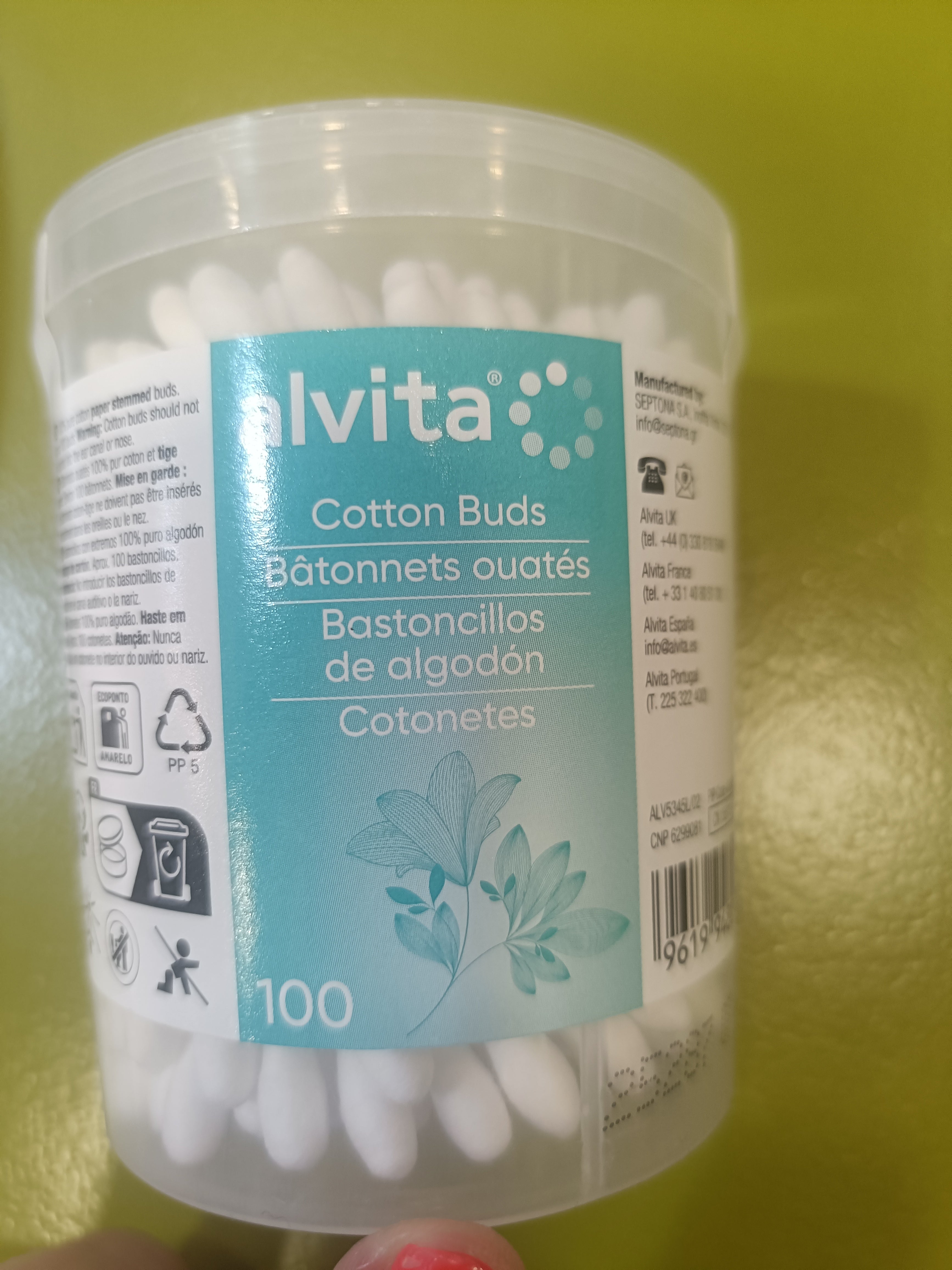 ALVITA BASTONCILLOS OIDOS 100U