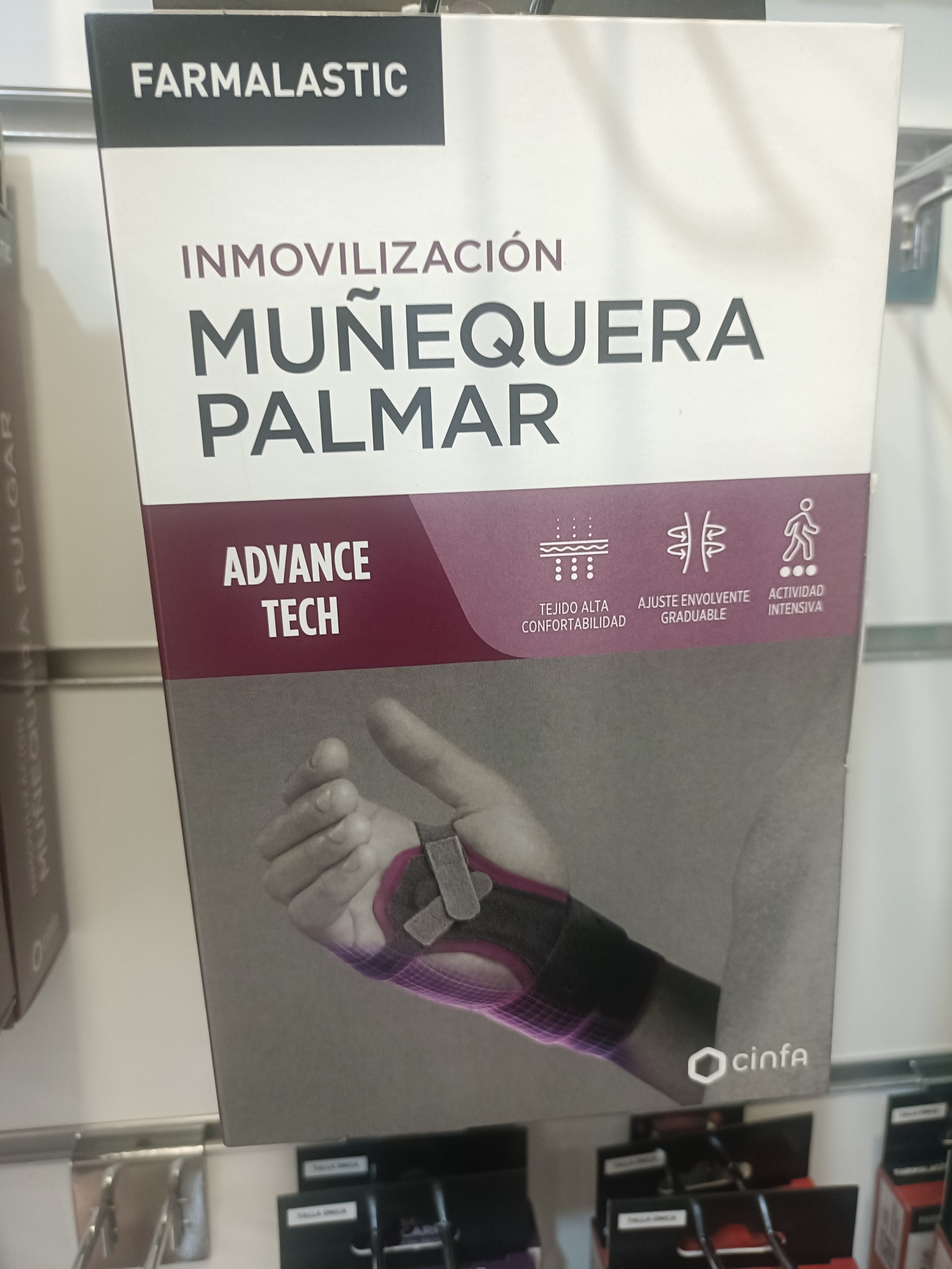 FARMALASTIC MUÑEQUERA PALMAR ROJO T-2