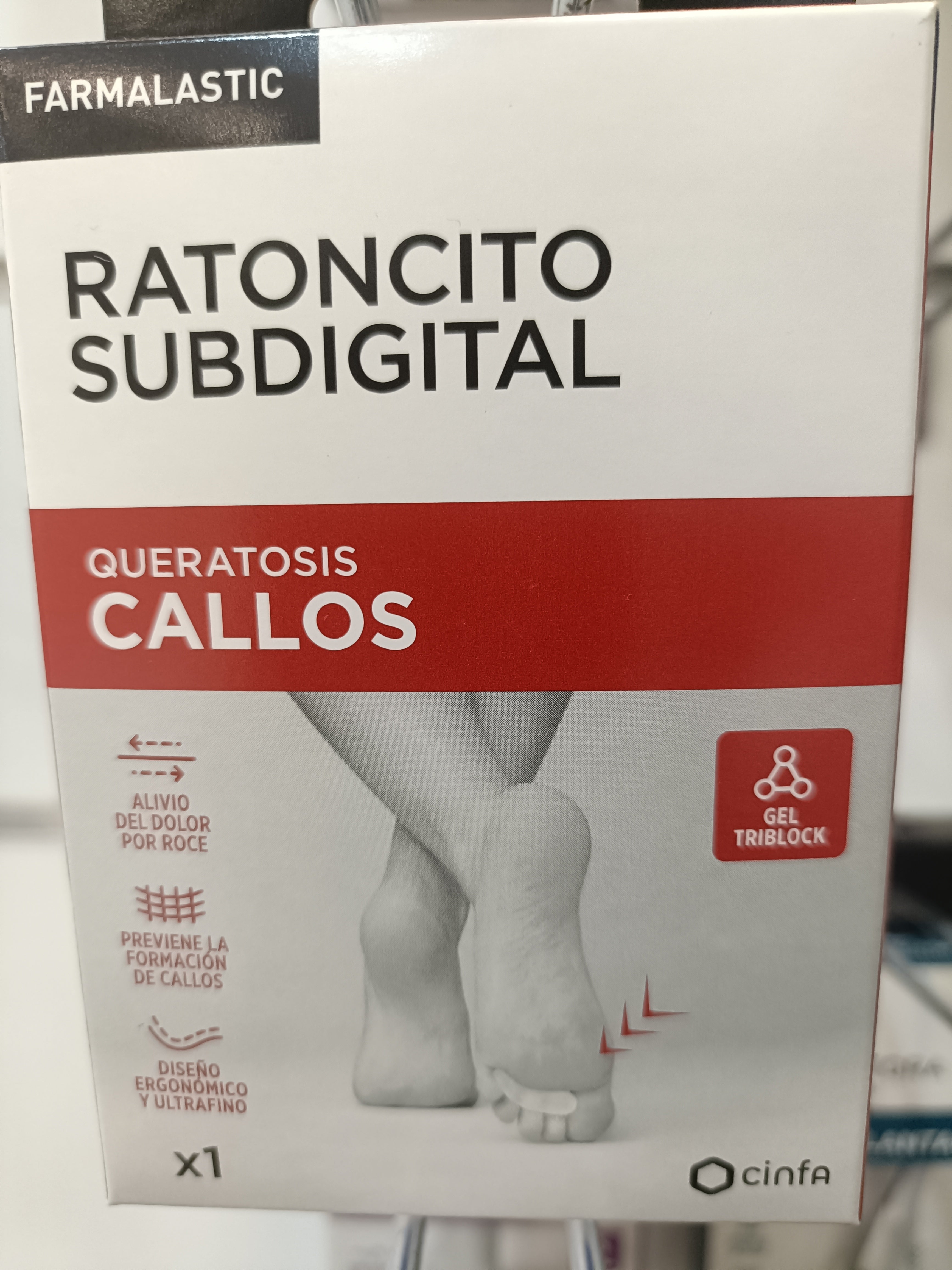FARMALASTIC RATONCITO SUBDIGITAL CALLOS 1U PIE DERECHO