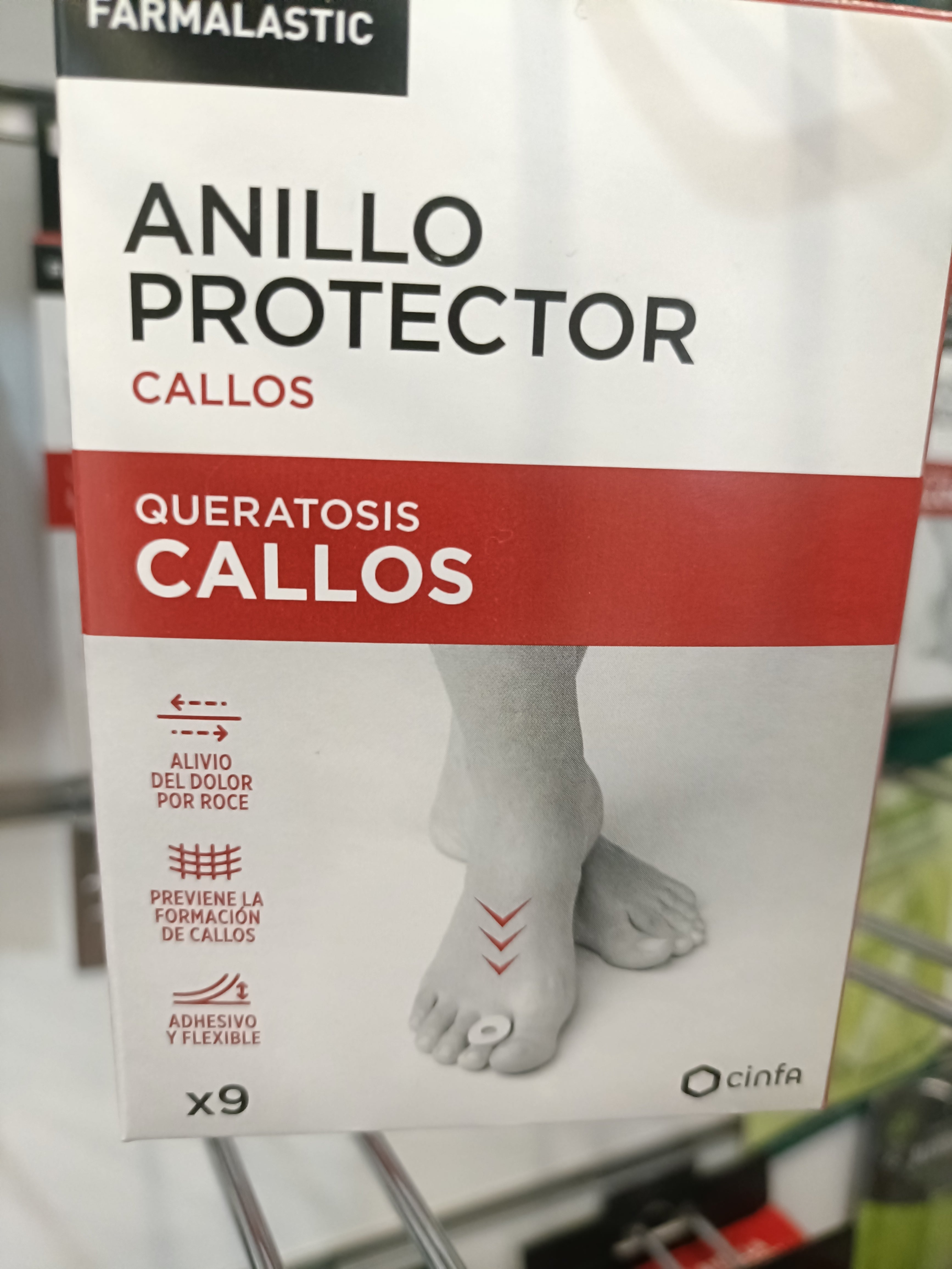 FARMALASTIC ESPUMA CALLOS TU/ANILLO PROTECTOR 9 U