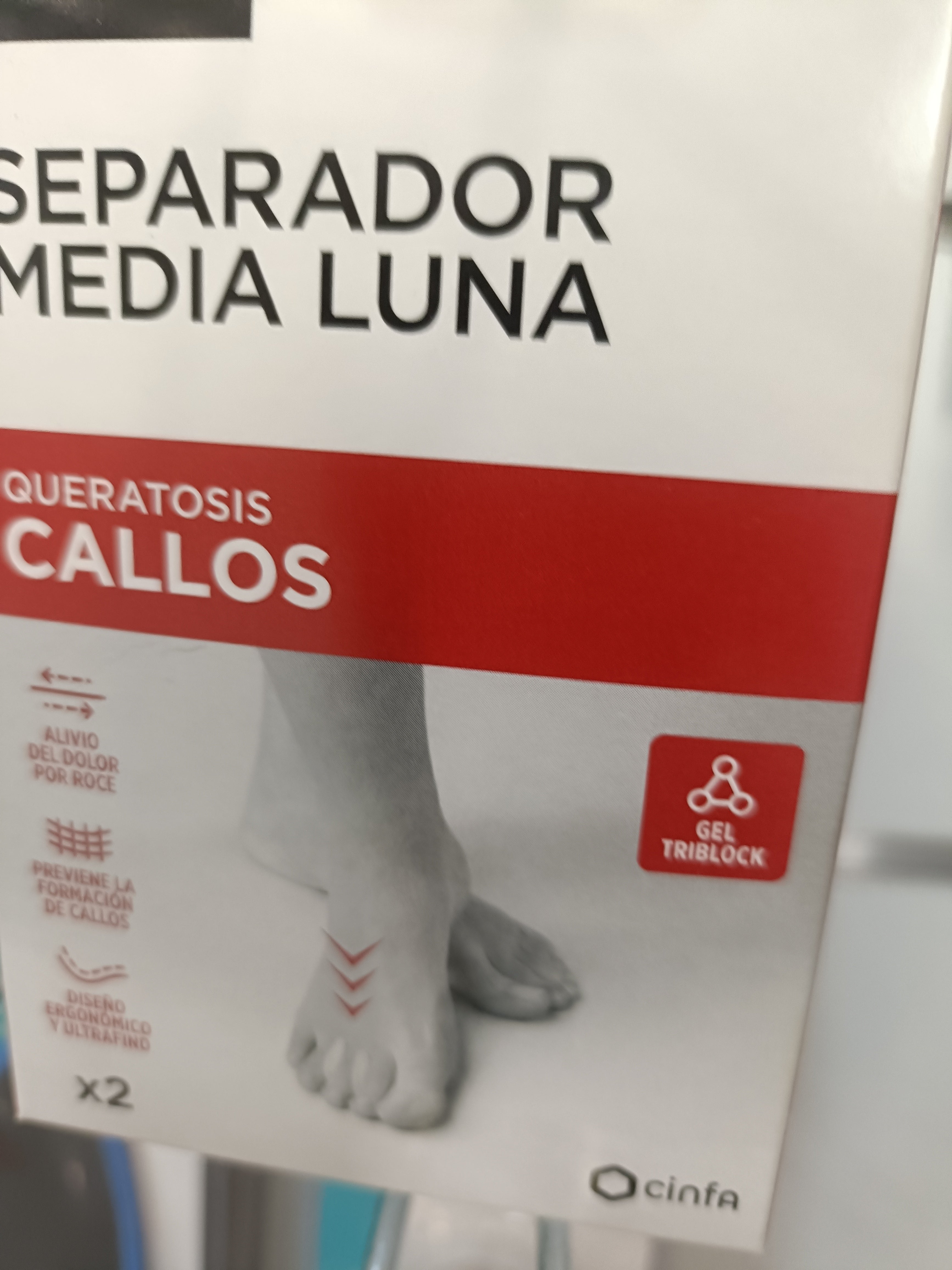 FARMALASTIC SEPARADOR MEDIA LUNA CALLOS 2 U